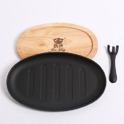 椭圆铸铁牛排盘 外商指定原料与工序，厂家直销带赠品